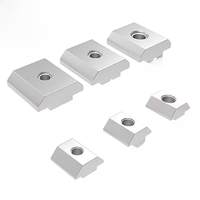KINGROON 100pc 50pc M4 M5 M6 T Block Square Nuts T-Track Sliding Hammer Nuts for Fastener 2020 3030 Aluminum Profile