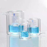 50 to 1000ml Lab Glass Double Jacketed Beaker Photocatalytic Reactor