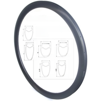 AliExpress TIMETECBIKE Light 700C Gravel Bike Road Carbon Rims Disc Brake 28mm Width 30mm 35mm 40mm 45mm 50mm 55mm 60mm Height Tubeless Toray T800