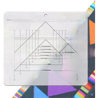 Flying Geese Quilting Rulers Acrylic Sewing Geese Professional Patchwork System Sewing Tool For Quilting Sewing