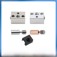 Ender 3 S1 Heat Block Thermistor Heater Copper Plated Bimetal Heatbreak Nozzle Throat Sock Ender 3 S1 PRO Sprite Extruder