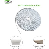 Polyurethane PU T5 Tooth Transmission Conveyor Timing Belt Open With Steel Cord Kevlar Cord Belt Replacement of Electric Curtain