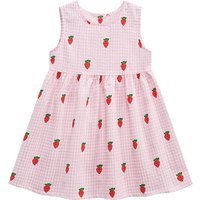 Little Maven 2025 Kids Clothes Summer Princess Dress Baby Girls Cartoon Strawberry Dresses Children's Clothing Vestidos Cotton