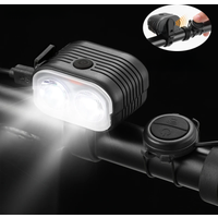 AliExpress PHMAX Bicycle Headlight with Horn USB Rechargeable Battery Waterproof LED Headlight Bicycle Light Super Bright Headlight 6 Modes