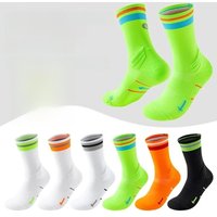 AliExpress YWSLRC Professional Marathon Running Crew Socks Outdoor Badminton Cycling Reflective Hiking Mountaineering Breathable Sports Socks