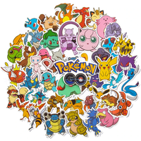 AliExpress TAKARA TOMY 10/30/50pcs Japanese Pokemon Anime Stickers Waterproof Laptop Suitcase Bicycle Cute Sticker Packs Mix Kawaii Cartoon Decals Toy