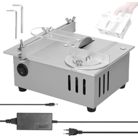 96W Table Saw Multifunctional Electric Desktop Saws 7 Gears Adjustable Woodworking Bench Saw Small Household DIY Cutting Machine