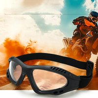 AliExpress NONE Universal Motorcycle Goggles Cycling Glasses Elastic CS Tactical Safety Goggles Windproof Anti-Dust Outdoor Sports Goggles 