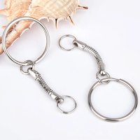 10/20Pcs Zinc Alloy Keyring Hanging Keychain Lobster Clasps Snake Bone Gourd Buckle for DIY Key Pendant Jewelry Making Finding
