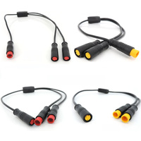 AliExpress m8 2 3 Pin way Y Splitter 1 male female to female male cable Splitter Connector Waterproof Julet 9mm Signal Sensor E-bike cord