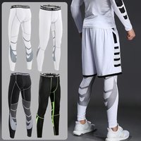 AliExpress NONE Men's Compression Pants for Running Cycling Basketball Soccer Elasticity Sweatpants Fitness Tights Legging Trousers Rash Guard