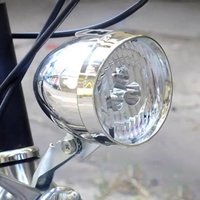AliExpress NONE Retro Bike Headlight USB charging Classic Mountain bike Front Light 3 Led Bulbs bicycle Front Lighting for cycling accessories
