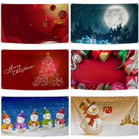 60X90/90X150CM Merry CHRISTMAS Flag Polyester Digital Printed Banner Tapestry curtain
