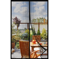 Mesh Screen with Magnetic Closure-Keeps Bugs Out Let Breeze in Heavy Duty - Pet and Kid Friendly Works with Front Sliding Doors