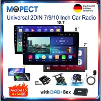 MOPECT Uniwersalny 2DIN 7/9/10-calowy Bezprzewodowy Carplay Android 15 Radio Samochodowe Multimedialny Odtwarzacz Wideo AutoRadio Nawigacja GPS WiFi