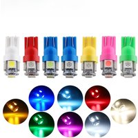 10PCS T10 5W5 W5W LED Bulb 5050 5SMD 12V 7000K White Pinball Machine Car Wedge Side Signal Light Interior Dome Door Maps Lamps