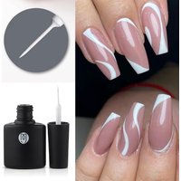 MSHARE Abstract Nails Pink White Line Liner Gel Nail Art 10ml