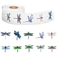 100-500pcs Beautiful Dragonfly Stickers for Notebook Stationery Scrapbook Sticker Aesthetic Scrapbook Material Craft Supplies