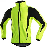 AliExpress ARSUXEO Men's Warm Cycling Jacket Fleece Bike Jersey Windproof Waterproof Softshell Coat Bicycle Clothing Motorcycle Raincoat