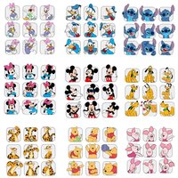 Disney Mickey Minnie Stitch Daisy Duck Dumbo Moods Patches for Clothes Vynil Heat Transfer Stickers Iron on for Women T shirt