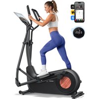 MERACH Long Stride Cross Trainer Self-generating Elliptical Machine Home Ultra-Quiet Magnetic Resistance System 18.5Inch Stride