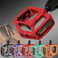 AliExpress VXM Bicycle Aluminum Alloy Anti-slip MTB Bike Ultralight Pedal Dustprood Waterproof Seal Double DU Flat Pedals Cycling Parts