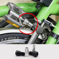 AliExpress NONE Union Jack folding bicycle pedal quick release seat for brompton P line/C line pedal bracket