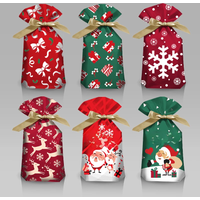 2022 Christmas candy bag Santa gift bag Christmas decoration for home Snowflake Noel present bag Christmas wrap Holders new year