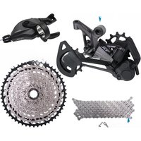 AliExpress Shimano SHIMANO DEORE XT M8100 12 Speed Groupset with Shifter Rear Derailleur CN-M6100 Chain Original and Cassette Sprocket 11-50T/52T