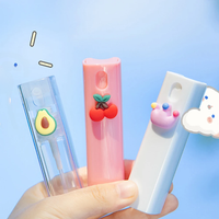 10ml Mini Portable Spray Bottle Cute Cartoon Refillable Hand Sanitizer Alcohol Bottles Small Travel Sub-bottling Cosmetics Press