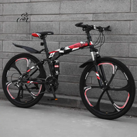 AliExpress miflame Cycling City Mountain Bike Folding Mountain Bike 24/26 Inch Double Shock Absorption One Wheel Bike Adult Variable Speed Bike New