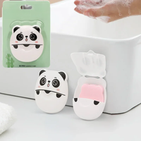 1box Disposable Soap Paper Travel Soap Paper Washing Hand Bath Clean Scented Slice Sheets Mini Paper Soap Bathroom Supplies
