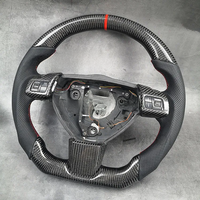 Carbon Fiber Leather Flat bottom Steering wheel For VAUXHALL OPEL ASTRA H III VXR