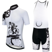 AliExpress 2021 New Cycling Jerseys With 20D Bib Shorts MTB Uniform Bike Clothing Quick Drying Bicycle Sets Men's Short Sleeve Cycle Suits