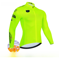 AliExpress NONE 2023 New Cycling Jersey Winter Thermal Fleece Long Sleeve Cycling Clothing MTB Bike Clothes Cycling Bicycle Warm Jacket