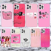Mean Girls Burn Book Soft Phone Case For iPhone 16 15 14 13 12 11 Pro Max X XR XS 7 Plus 8 + SE 2020 Pattern Customized Cover 14
