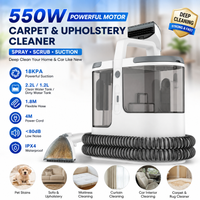 550W Tragbarer Teppichreiniger 18KPa Polster- und Sofareinigungsmaschine 2,2L/1,2L Tanks für Teppich-, Matratzen-, Vorhang- und Autositzreinigung