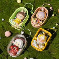 Transparent Mystery Box Keychain Bag Storage Case Organizer Box Storage Pouch Jewelry Wallet Dust-Proof Thicken Toy Doll Bag