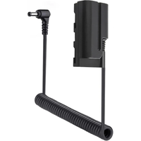 NP-F Dummy Battery DC5521 Coupler with Extendable Cable for NP-F970 NP-F960 NP-F770 F750 F550