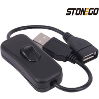 STONEGO 28 cm USB-Kabel mit Ein-/Ausschalter, Verlängerungskabel für USB-LED-String, USB-Gadget, USB-Stromversorgung, Gerätewerkzeuge