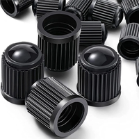 AliExpress AULLP 20PCS Car Tire Valve Plastic Black Bike Tyre Valve Caps O Rubber Ring Covers Dome Shape Dust Valve for Auto Motorcycle Cap Decor