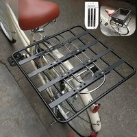 AliExpress NONE Bicycle Rear Luggage Carrier Lengthened and Widened Extension Rack Motorcycle Storage Box Rack Loaded Shelf 자전거 수하물 캐리어