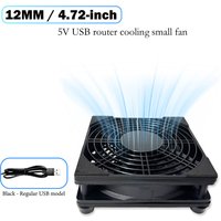 120mm 4.72-inch 5V USB Router Cooling Fan, Mini Quiet Cooler for Electronics Devices