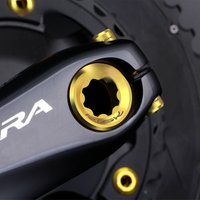 AliExpress RISK Risk M20*8 Titanium Alloy Crank Cover Cap for Deore/XT/XTR 105/SLX/UT/DA Bike Integrated Crank Arm M6*18 Fastening Bolts Screws