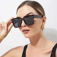 AliExpress NONE Fahion Vintage Cycling Square Sunglasses Men Women Retro Brand Designer Sun Glasses Unisex Ins Popular Shades Eyewear UV400