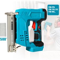 Elektrische Nagelpistole mit 500 F30 Nägeln für 18V Makita Akku Holzbearbeitung Kabellose Elektrische Schlagnagelpistole DIY-Werkzeuge