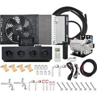 404 Universal Electric Compressor Car A/C 12V/24V Truck Air Conditioning & Heating Systems Air Conditioner Unit For Camper Van