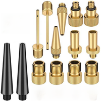 AliExpress NONE NEW 20/26pcs Copper Bicycle Valve Adapter Set Copper Cycling Pump Bike Tire Pump Adapter Kit Inflator Pump Accessory