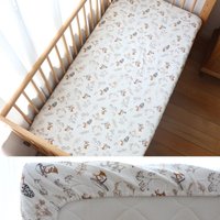 Baby Crib Fitted Sheet Newborns Bed Linen Children Cotton Cot Mattress Cover Protector For Toddler 130x70cm Allow Custom Size