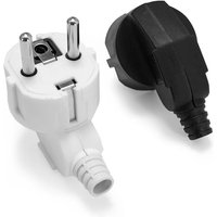 4.8mm EU Plug Adapter Replacement 250V 10A Male France Korea Germany Plug AC Outlets Rewireable Euro Wall Socket For Power Cable